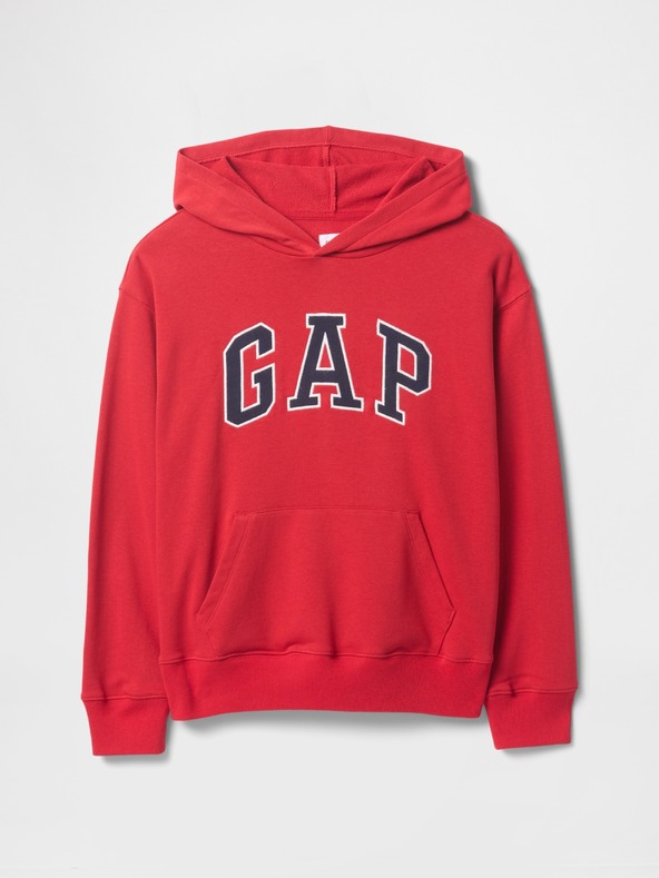 GAP Detská mikina s logom a fleece GAP