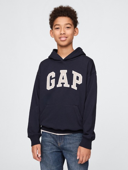 GAP Detská mikina s logom a fleece GAP