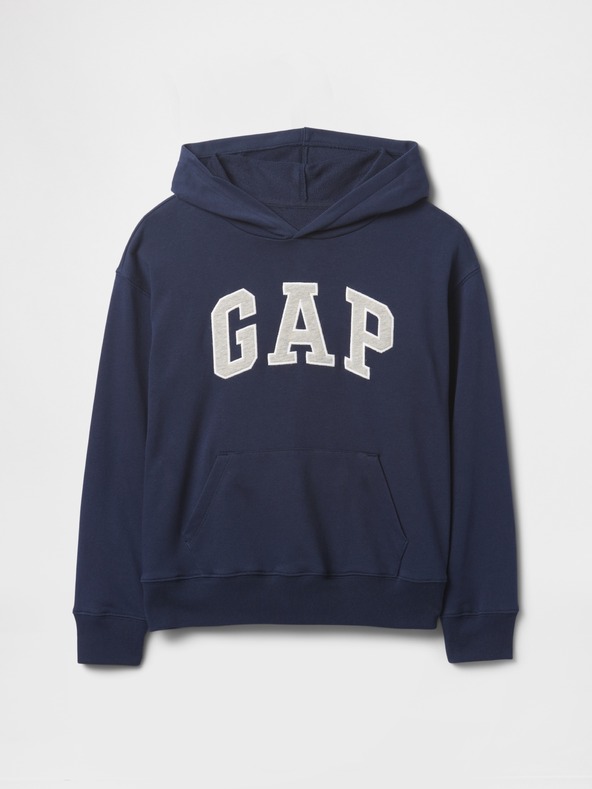 GAP Detská mikina s logom a fleece GAP