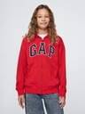 GAP Detská mikina s logom a fleece GAP