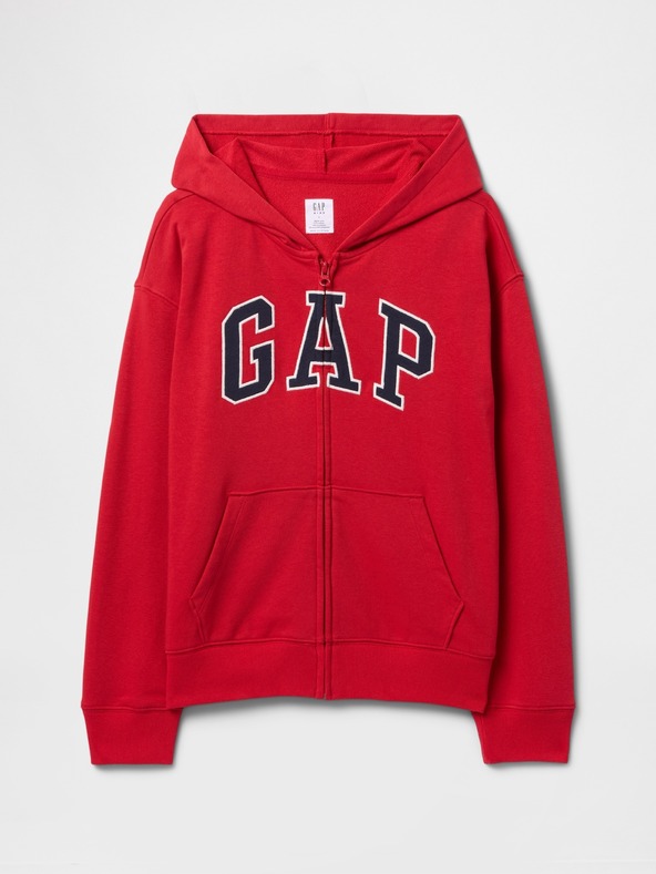 GAP Detská mikina s logom a fleece GAP