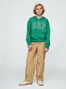 GAP Detská mikina s logom a fleece GAP
