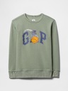 GAP Detská mikina s logom a fleece GAP