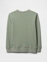 GAP Detská mikina s logom a fleece GAP