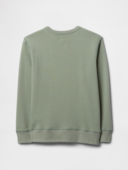 GAP Detská mikina s logom a fleece GAP