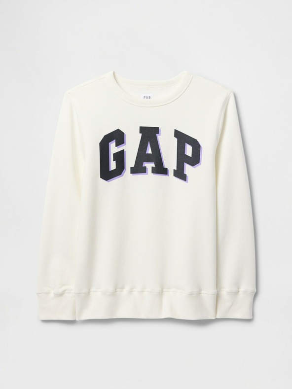 GAP Detská mikina s logom a fleece GAP