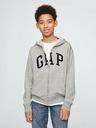 GAP Detská mikina s logom a fleece GAP