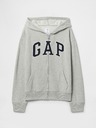 GAP Detská mikina s logom a fleece GAP