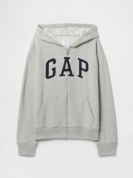 GAP Detská mikina s logom a fleece GAP