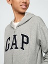 GAP Detská mikina s logom a fleece GAP