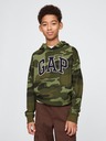 GAP Detská mikina s logom a fleece GAP
