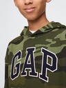 GAP Detská mikina s logom a fleece GAP