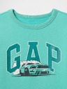 GAP Detská mikina s logom a fleece GAP