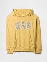 GAP Detská mikina s logom a fleece GAP