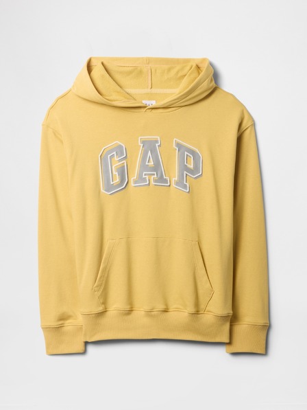 GAP Detská mikina s logom a fleece GAP