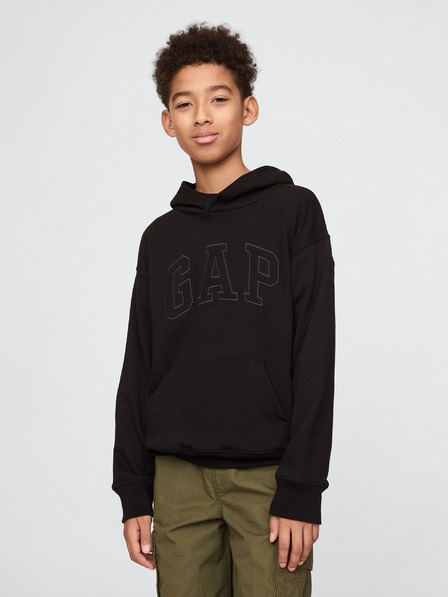 GAP Detská mikina s logom a fleece GAP