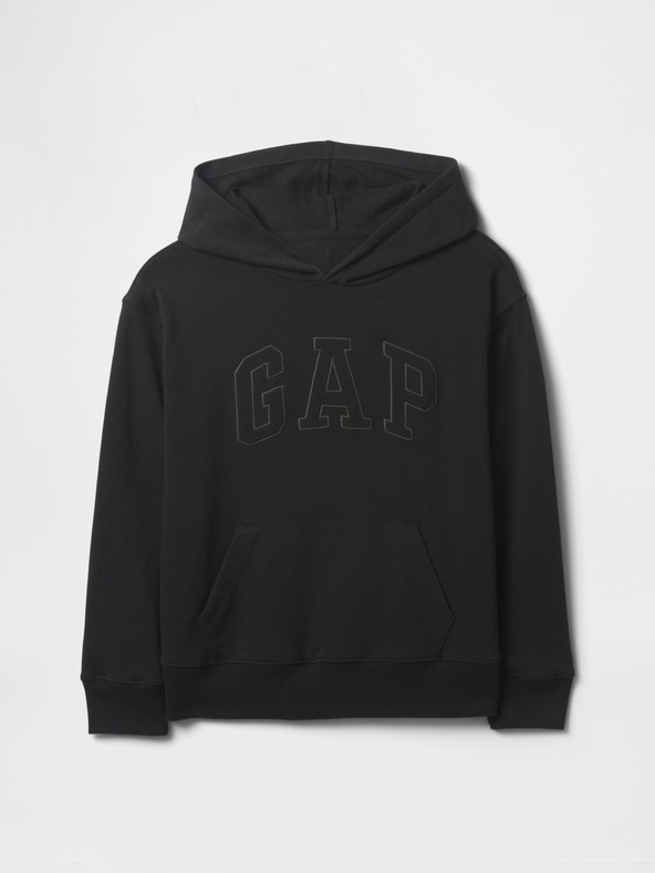 GAP Detská mikina s logom a fleece GAP