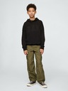 GAP Detská mikina s logom a fleece GAP