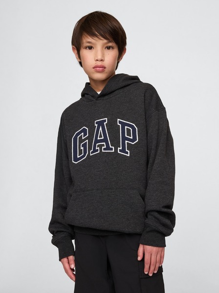 GAP Detská mikina s logom a fleece GAP
