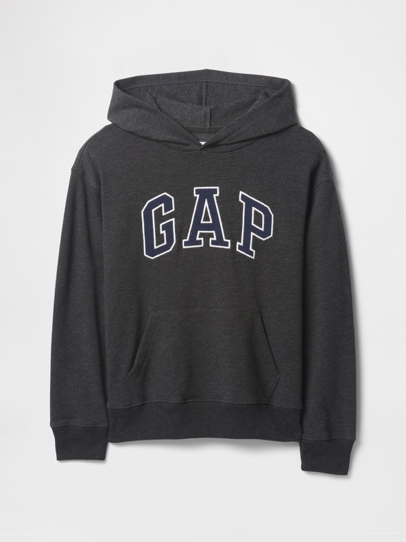 GAP Detská mikina s logom a fleece GAP