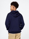 GAP Detská mikina s logom a fleece GAP