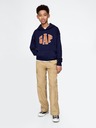 GAP Detská mikina s logom a fleece GAP