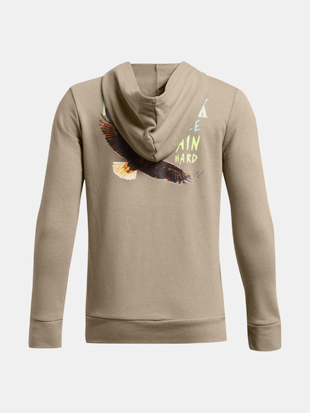 Under Armour Chlapčenská mikina Under Armour Pjt Rck Boys LS FZ HD Q1-BRN