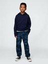 GAP Detské tepláky fleece logo army GAP