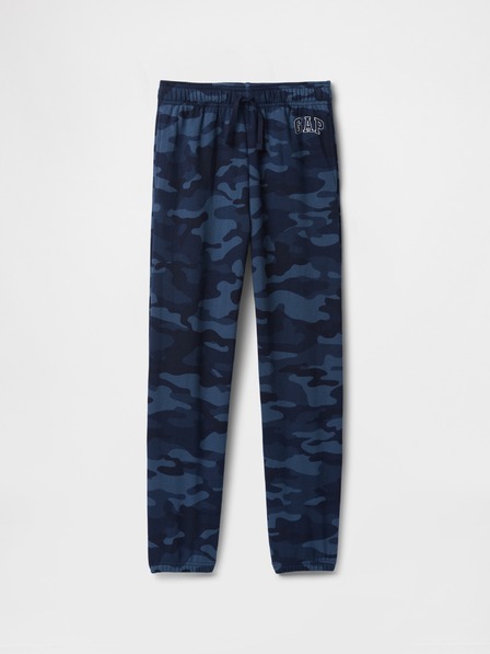 GAP Detské tepláky fleece logo army GAP