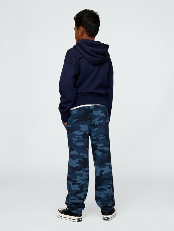 GAP Detské tepláky fleece logo army GAP