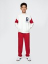GAP Detské tepláky fleece logo army GAP