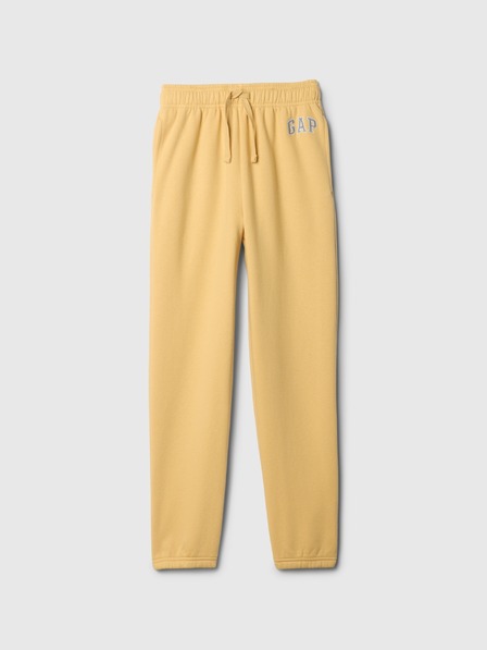 GAP Detské tepláky fleece logo army GAP