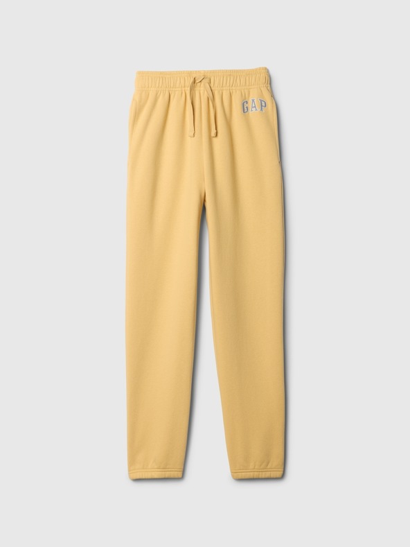 GAP Detské tepláky fleece logo army GAP