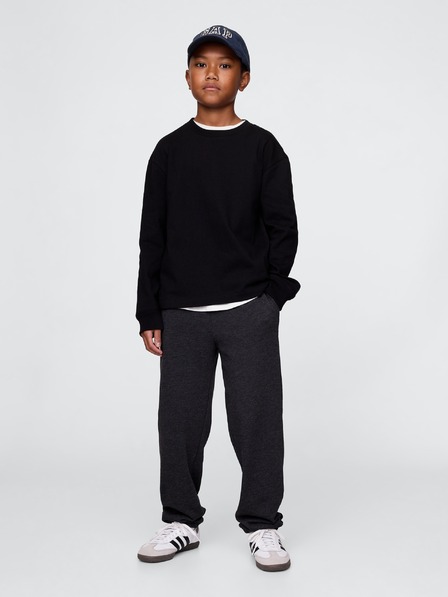 GAP Detské tepláky fleece logo army GAP