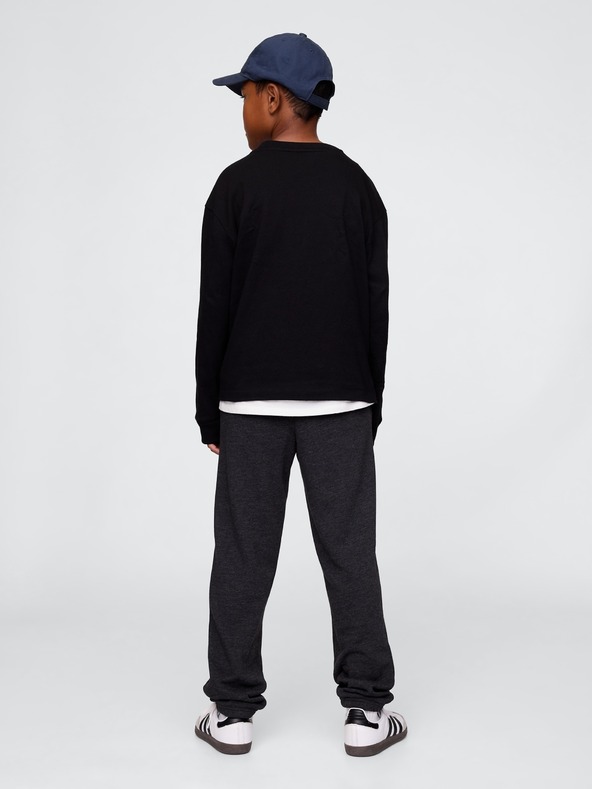 GAP Detské tepláky fleece logo army GAP