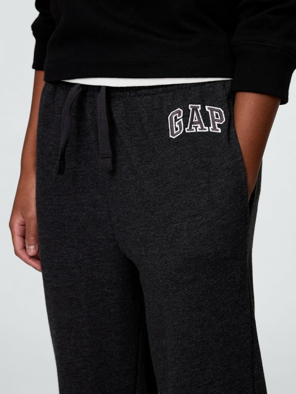 GAP Detské tepláky fleece logo army GAP