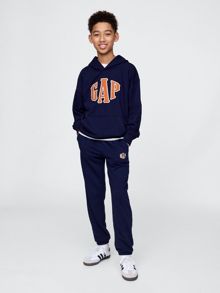 GAP Detské tepláky fleece logo army GAP