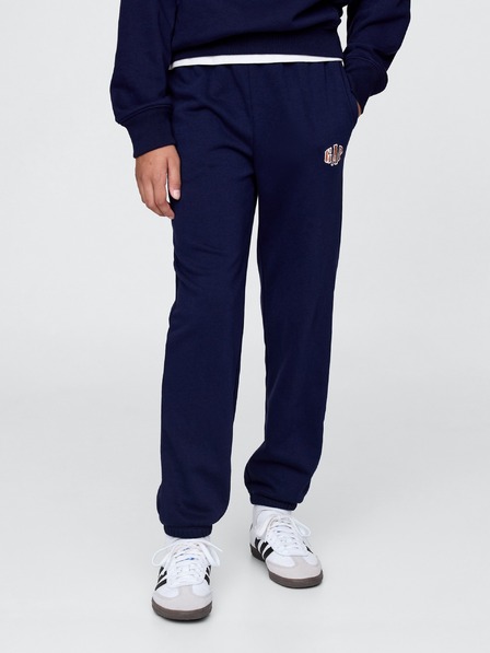 GAP Detské tepláky fleece logo army GAP
