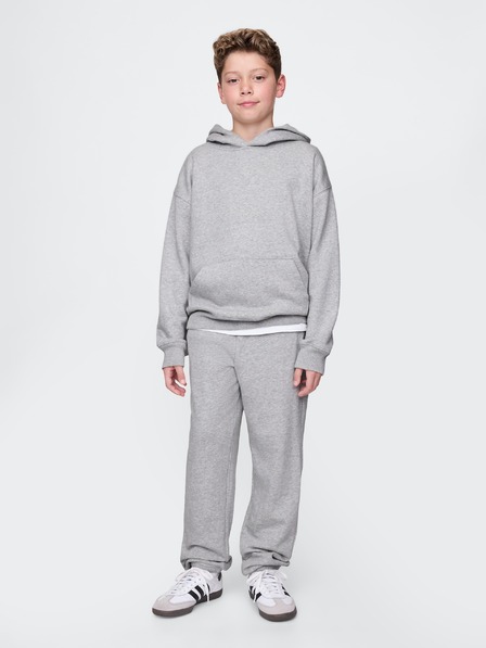 GAP Detské tepláky fleece logo army GAP