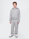 GAP Detské tepláky fleece logo army GAP