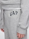 GAP Detské tepláky fleece logo army GAP
