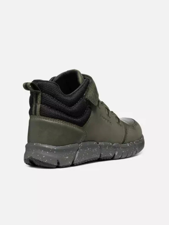 Geox Tmavo zelené chlapčenské členkové topánky Geox Flexyper B Abx