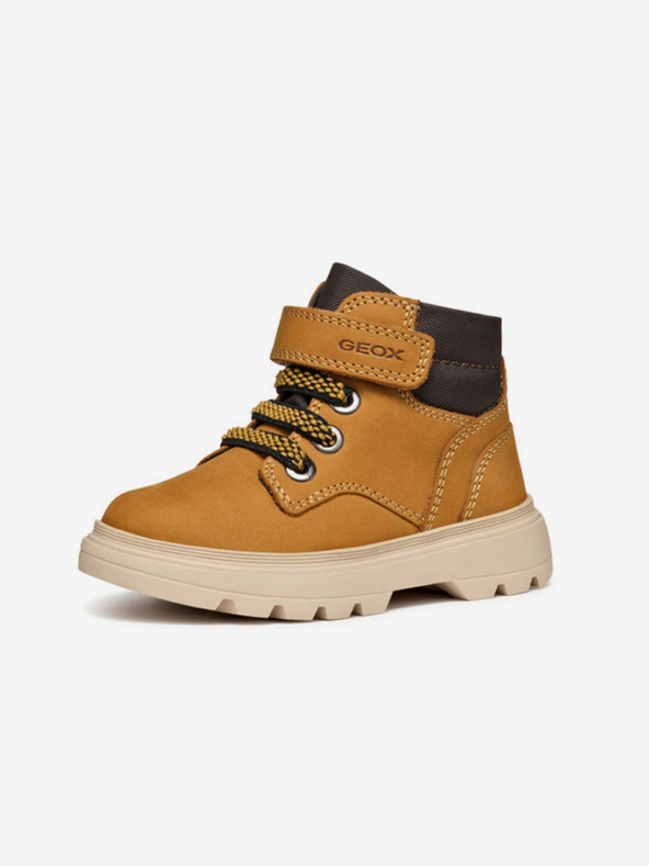 Geox Žlté chlapčenské členkové topánky Geox Kiddartah