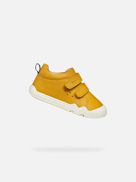 Geox Horčicovo žlté chlapčenské barefoot tenisky Geox Steppieup