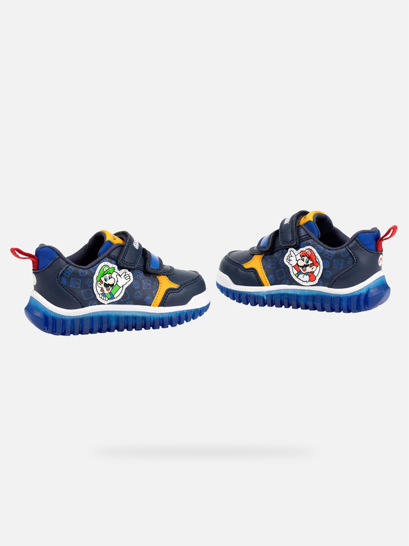 Geox Tmavomodré chlapčenské tenisky Geox Lightyloo