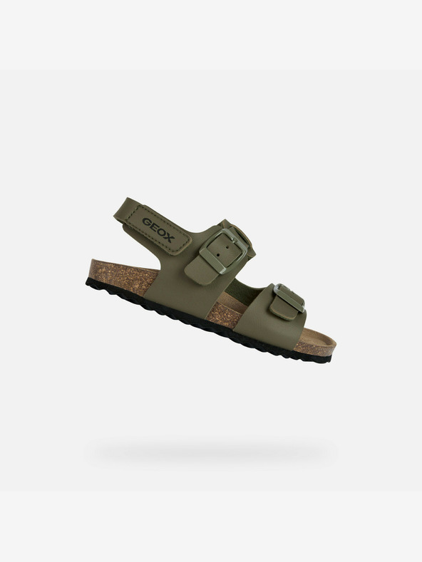 Geox Khaki Chlapčenské sandále Geox Ghita