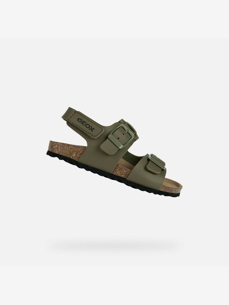 Geox Khaki Chlapčenské sandále Geox Ghita