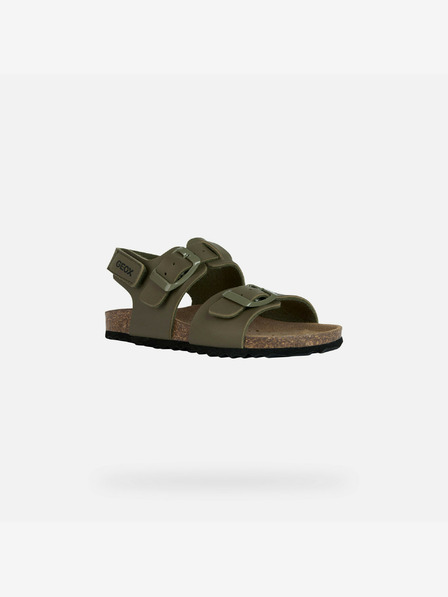 Geox Khaki Chlapčenské sandále Geox Ghita