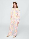 GAP Detská mikina s logom a fleece GAP