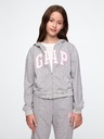 GAP Detská mikina s logom a fleece GAP